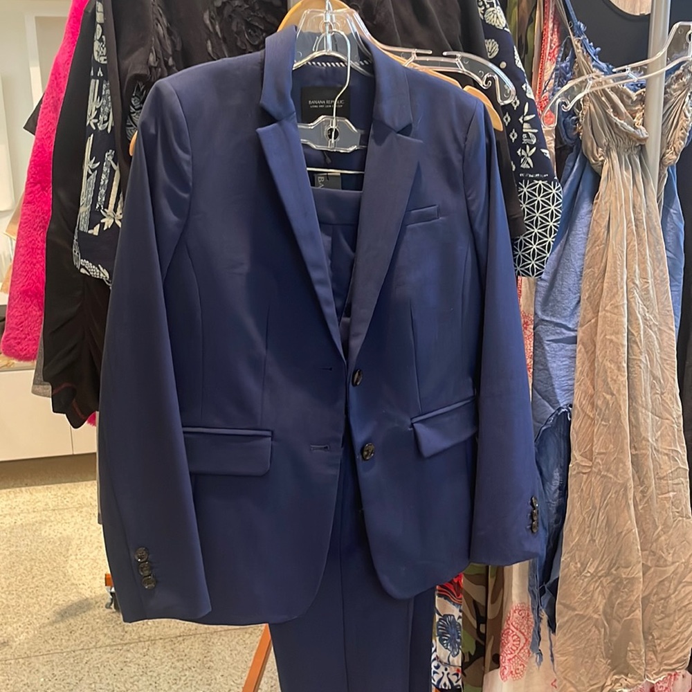 Banana Republic Navy Suit